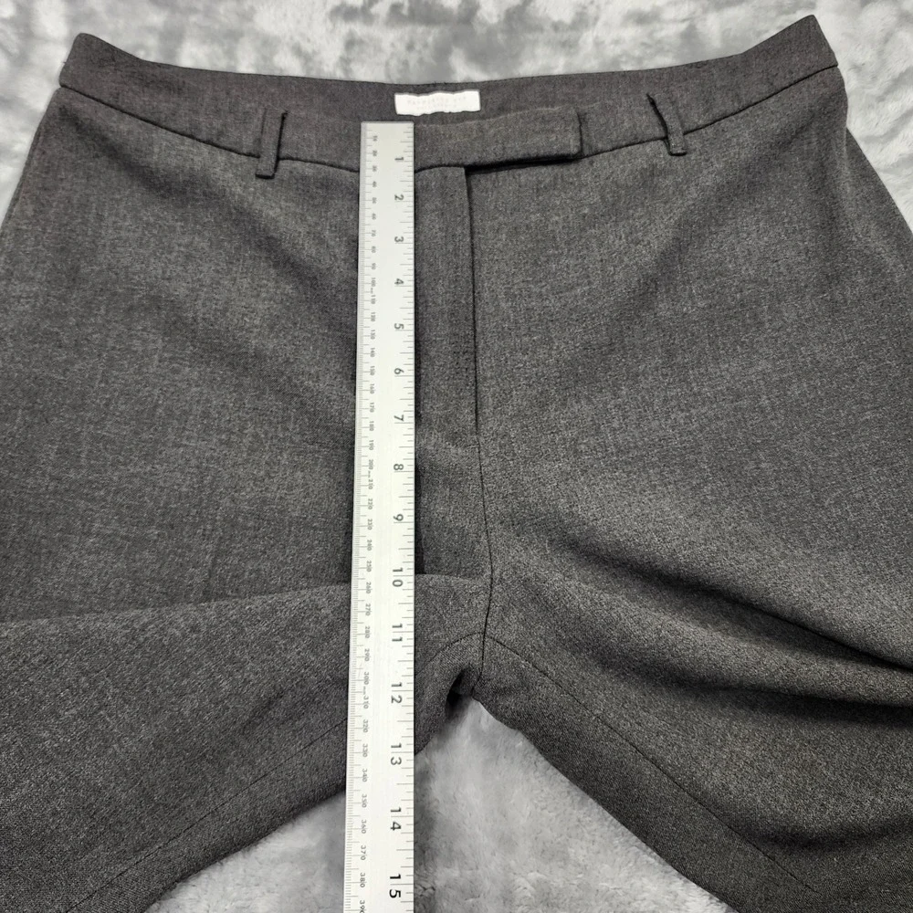 Charter Club Pants Womens 12 Gray‎ Katherine Fit Full Length High Rise Straight